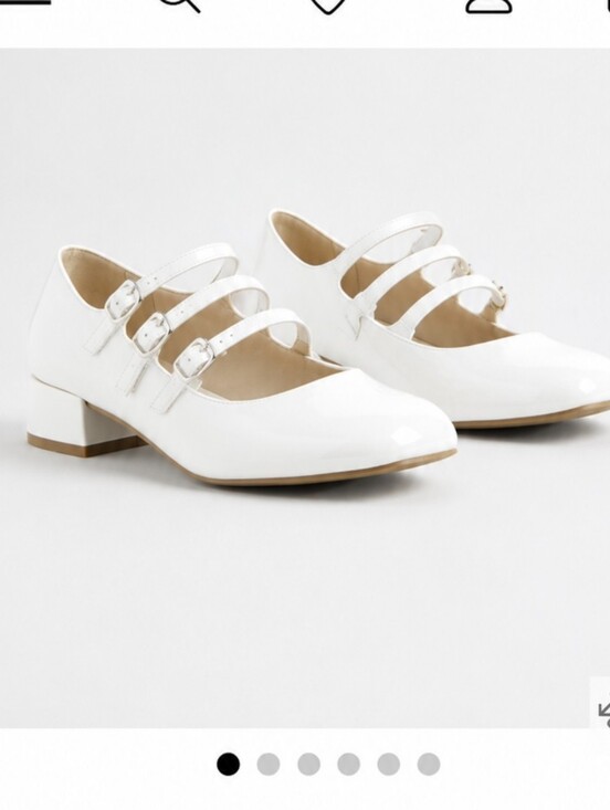 torrid Shoes - NWT Torrid Multistrap Micro Heel Mary Jane 8WW White/ Ivory